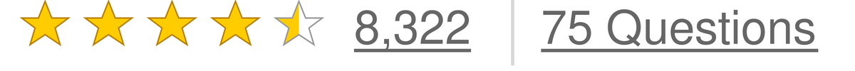 DSIP rated 4.5 out of 5 stars, 8,322 ratings, 75 questions