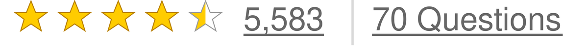 Kisspeptin rated 4.5 out of 5 stars, 5,583 ratings, 70 questions