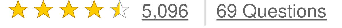 KPV rated 4.5 out of 5 stars, 5,096 ratings, 69 questions