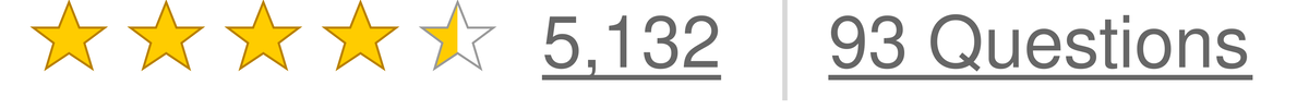Tirzepatide rated 4.5 out of 5 stars, 5,132 ratings, 93 questions